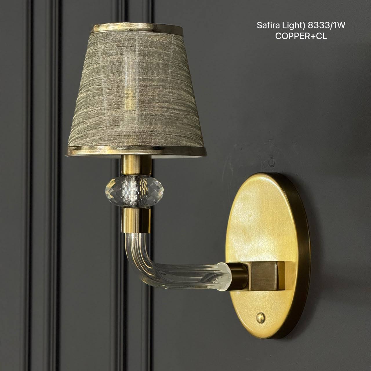 (Safira Light) 8333/1W COPPER+CL (E14 MAX 1*40W 1.45kg)