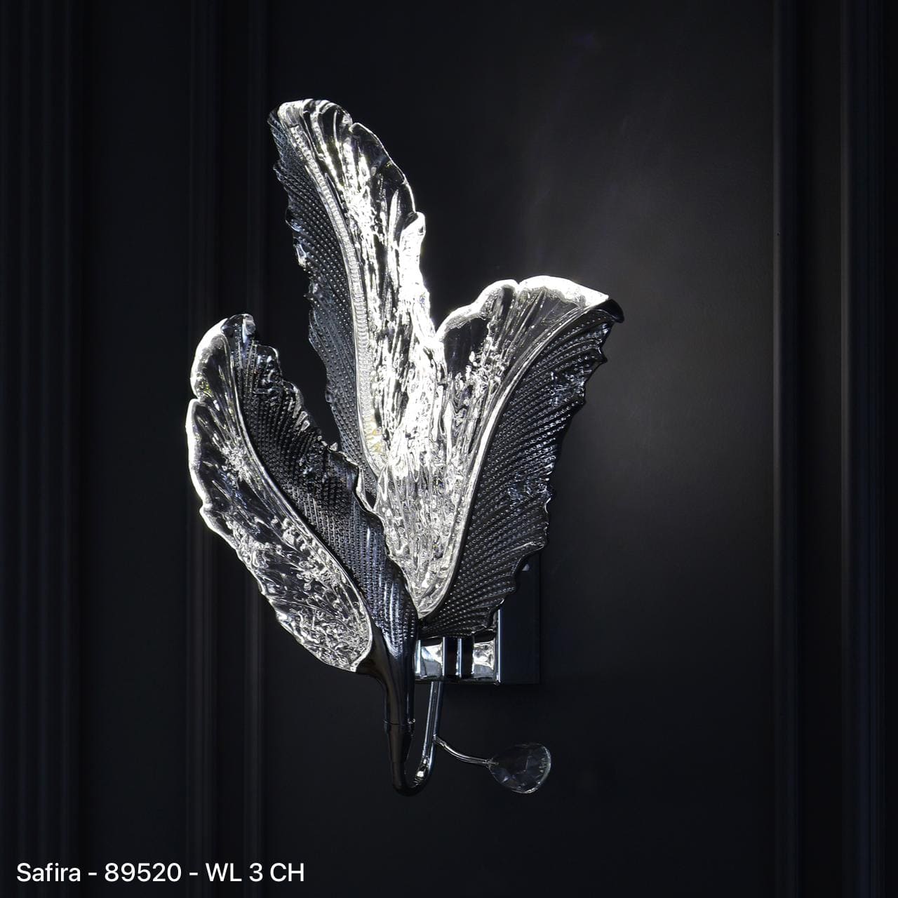 (Safira Light) 89520-WL CH (ф31*H41) (LED) (2 части) (0.04 м3) (3 кг)(Ряд D)