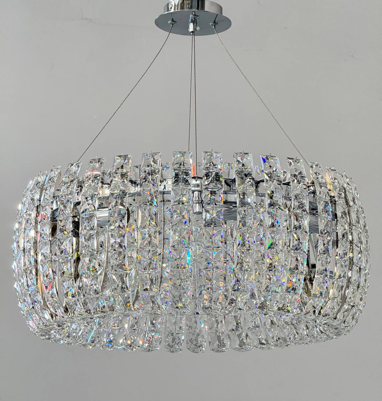 (Safira Light) M41/600 Chome  (600*H240 E14*8*40W) (X)