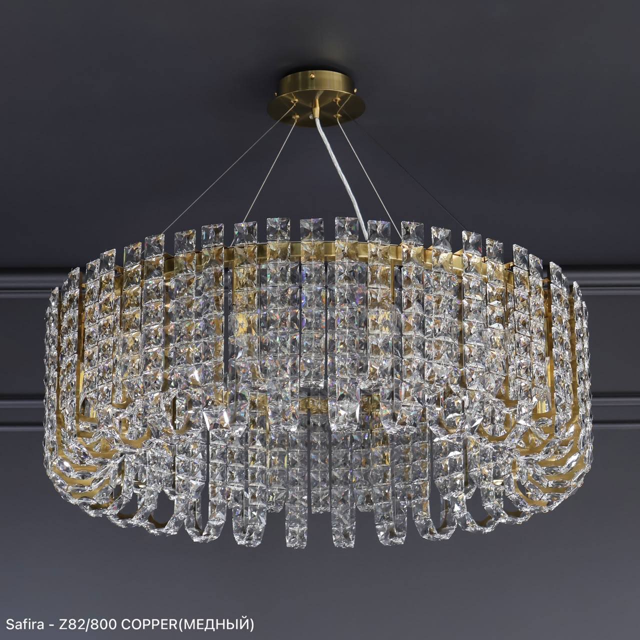 (Safira Light) Z82/800 COPPER (800*280) (E14*12*40W) (18,5 кг)(Ряд 2)