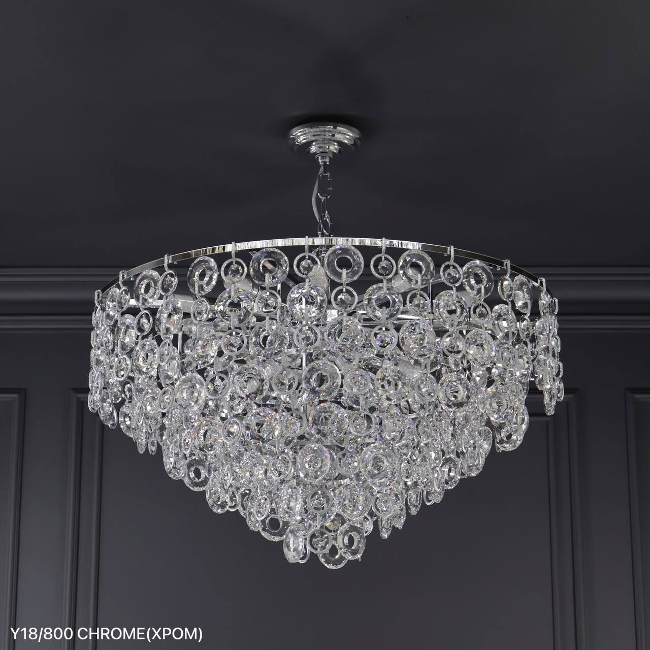 Y18/800 CHROME (800*H450 E14*18*40W)(20.6kg)(Аюб Мисербулатов)(Ряд 2)