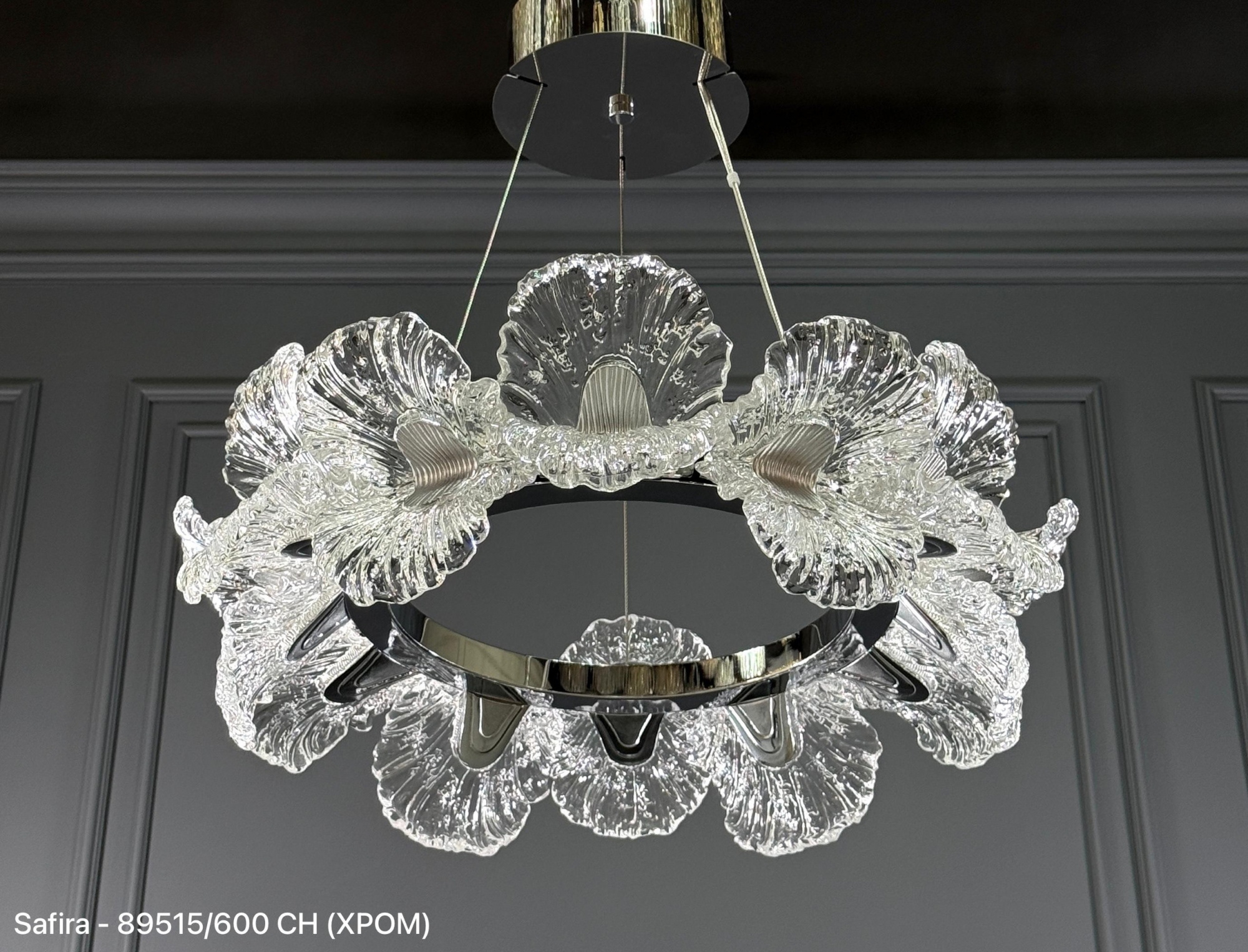 (Safira Light) 89515/600 CH (ф60*H20) (LED 70w) (0.14 м3) (10 кг) (Ряд E) (Диодные)