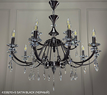 4338/10+5 SATIN BLACK (D925*H720 E14*15 0.04m3)(11.5kg) (E ряд)