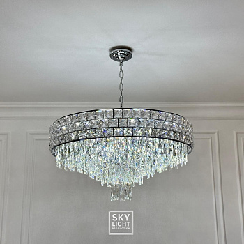 (Safira Light) Z73/800 (CH) (Ø800*H390) (E14*18*40W) (2 части) (второй этаж)