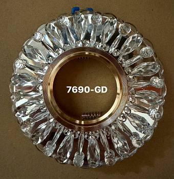 Споты 7690 GD (112мм)  /50 шт (2 этаж)(Ряд C)