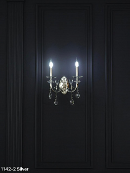1142/2W silver (330*H350 E14*2) (1,37 кг)(Ряд J)