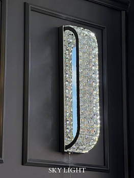 Бра T55 CH (100*H480 LED 20W) (2 Этаж) (0,01 м3) (2,65 кг)(Диодные) (Ряд А)