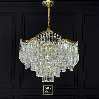 (Safira Light)  L58/600 (H gold) (Ø600*H260) (E14*8*40W) (Ряд А)