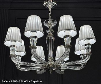 (Safira Light) 8303/8 SL+CL (D780*450) (E14 MAX 8*40W)