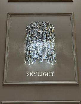 (Safira Light) Бра M33/WB02 Chrome (200*H250 E14*2*40W) (0.01 m3) (2,8 кг)  (Ряд P)