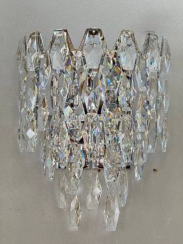 (Safira Light) Бра E88/WB02 Chome (230*H260 E14*2*40W)  (8 ряд)