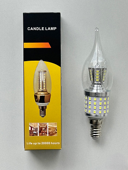 Лампочки SILVERY 16W (6500K) (Свеча) (100 шт в ящ)(Ряд B)