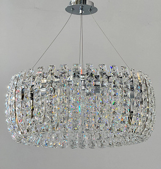 (Safira Light) M41/600 Chrome  (600*H240 E14*8*40W) (0.10 m3) (14,2 кг) (8 ряд)( РядE)