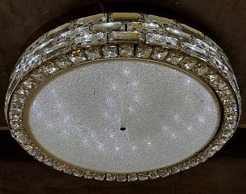 Плафон 93179/600*H150 LED*6+E14*6 GD (Ряд S)(Диодные) (Пультом)